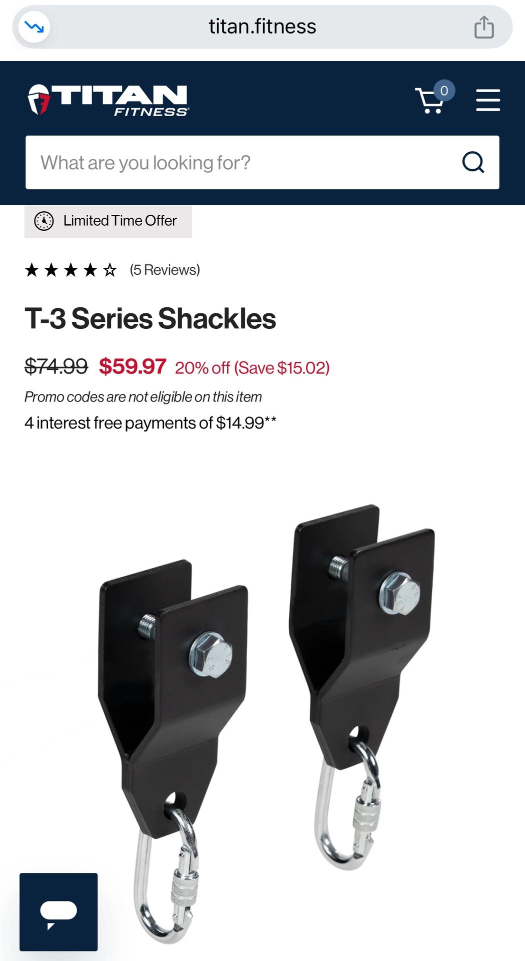 Titan T-3 Series Shackles