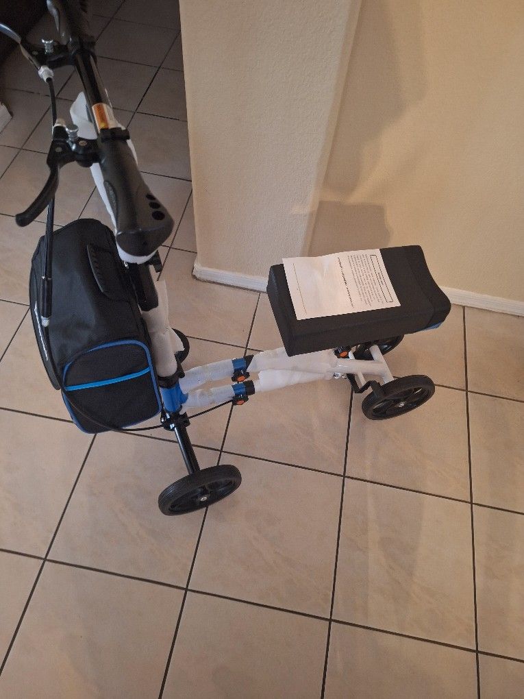 Knee Scooter Brand New, Blue And White