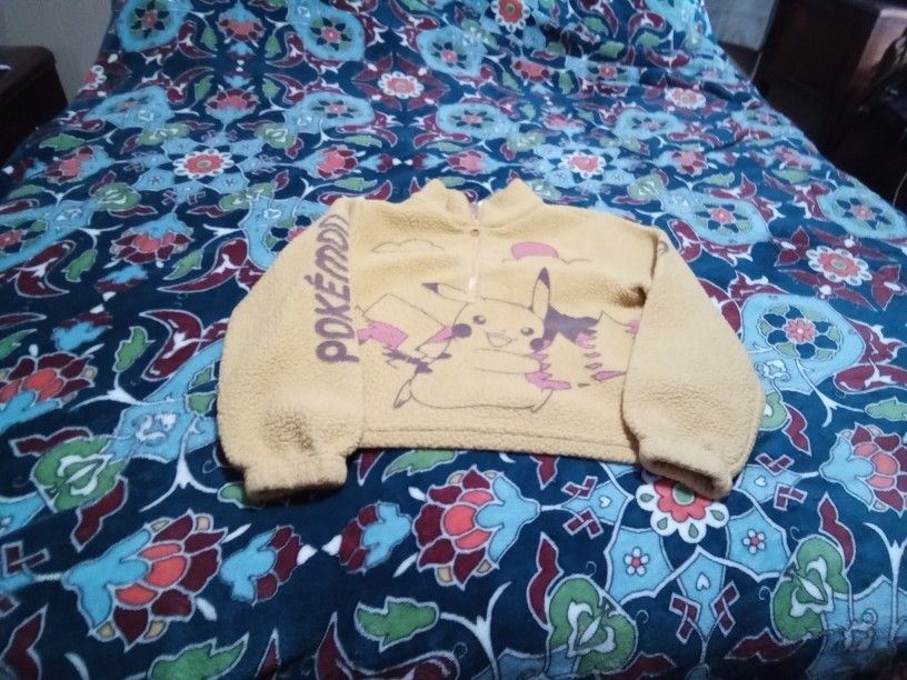 Kids Pokémon Zip Up Sweater Size 8