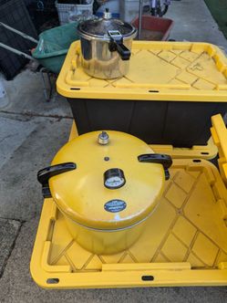 Vintage Presto Pressure Cooker 16 qt Harvest yellow