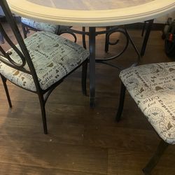 Refinished Table And Chairs
