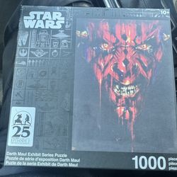 $20 Disney Parks Star Wars Phantom Menace Darth Maul Puzzle 1000 Piece