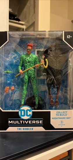 DC Multiverse McFarlane Toys The Riddler Batman Forever Action Figure w/ Nightmare Bat BAF Part