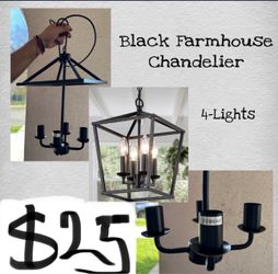 Black Farmhouse Chandelier