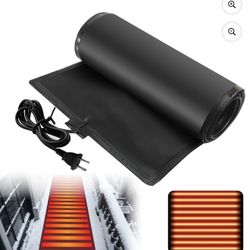 FullyWarms 5ft x 13in Heated Snow Melting Mats,120V 185 Watts for Roof,Driveway, Walkways, Sidewalks, Patios, Porch Winter Snow Removal