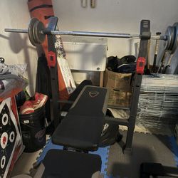 Weight Bench And Bar