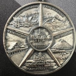 1975 Walt DisneyWorld Solid Silver Pendant 
