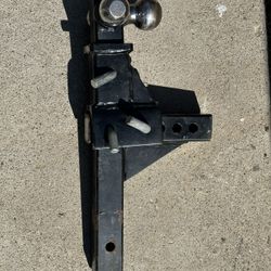 Curt Adj Tri-ball Mount 2” Hitch 5” Drop/Raise