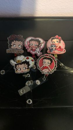 Betty Boo Badge Reel Holder/work ID