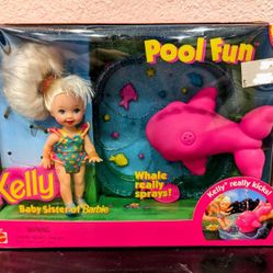 Pool Fun Kelly Doll Baby Sister of Barbie 1996 NIB 17052 Vintage Mattel