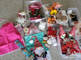 Craft items fall and holiday