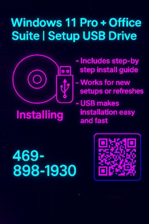 Windows 11 Pro install via USB (8gb) With Office And Activation