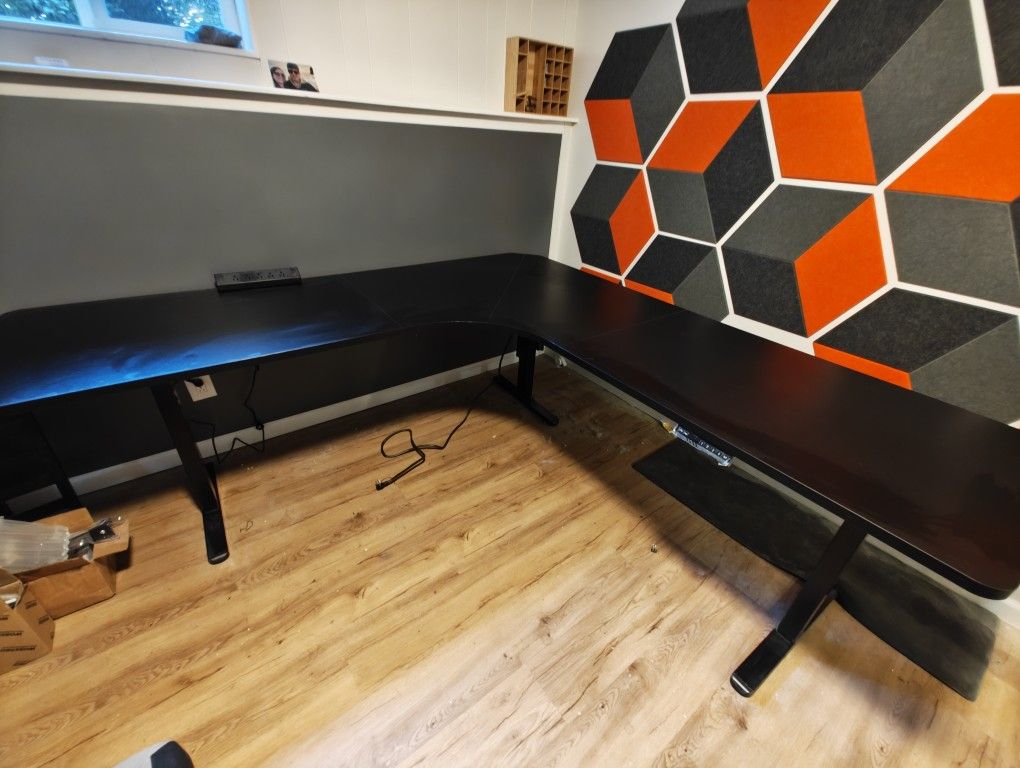 Sit Stand Corner Desk