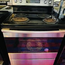 GE Aurora Stainless Steel Coil Top Stove