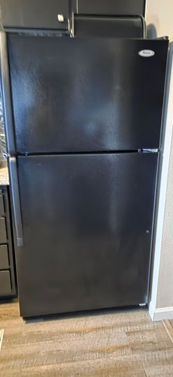 Whirlpool standard black fridge