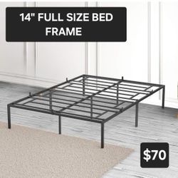 IH Full Bed Frame  14 Inch Metal Platform Bed Frame  NO BOX SPRING NEEDED