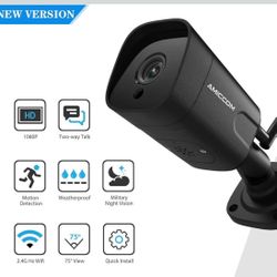 NEW IN BOX! Outdoor Security Camera, 1080P WiFi Wireless Surveillance, Motion Detector