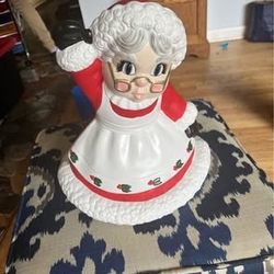 Atlantic Molds Ceramic Mrs Claus Statue Handmade Figurine