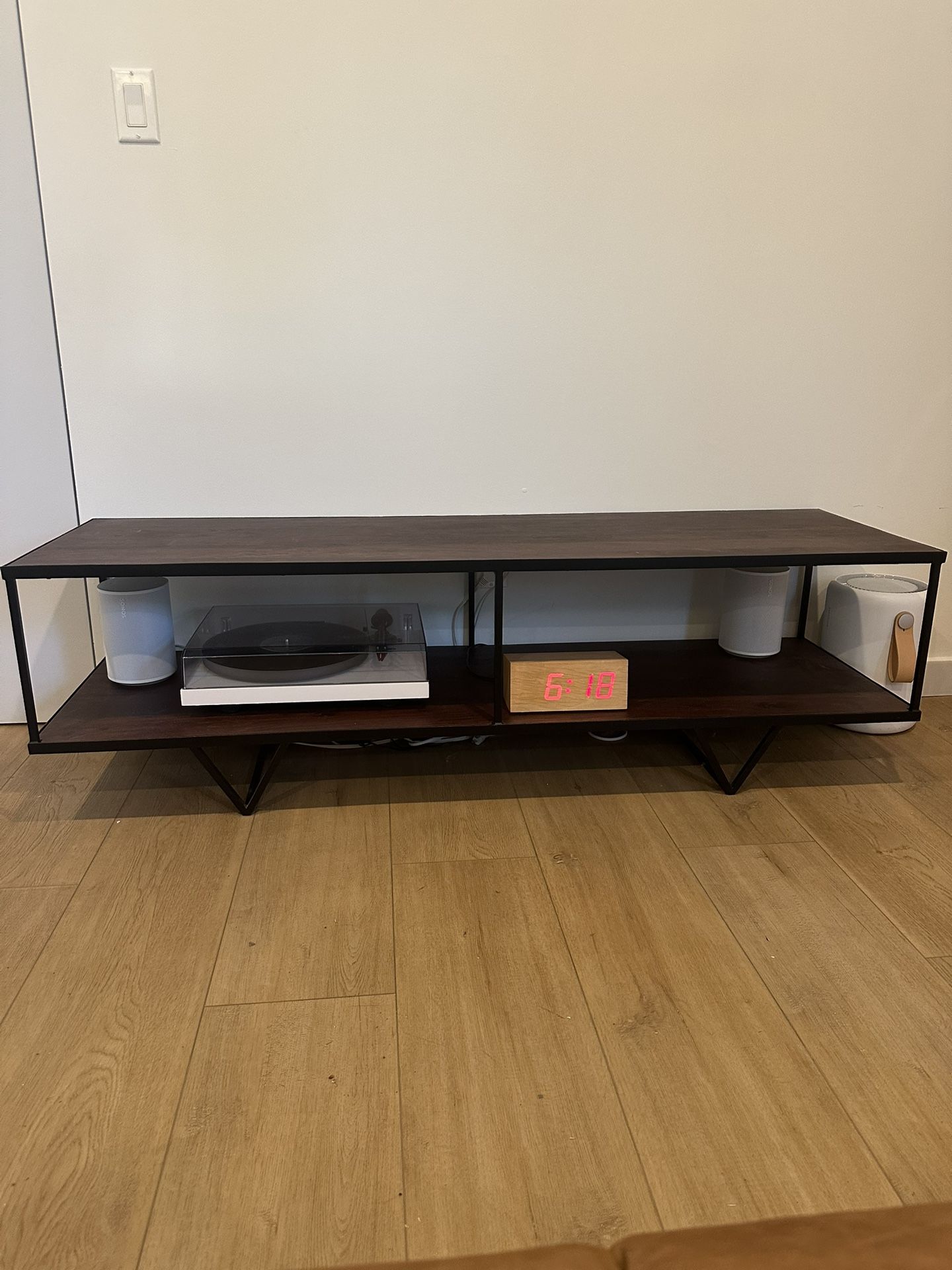CB2 low TV console table