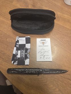 Zieba Six Harpoon Blade Frame Lock Folding Knife