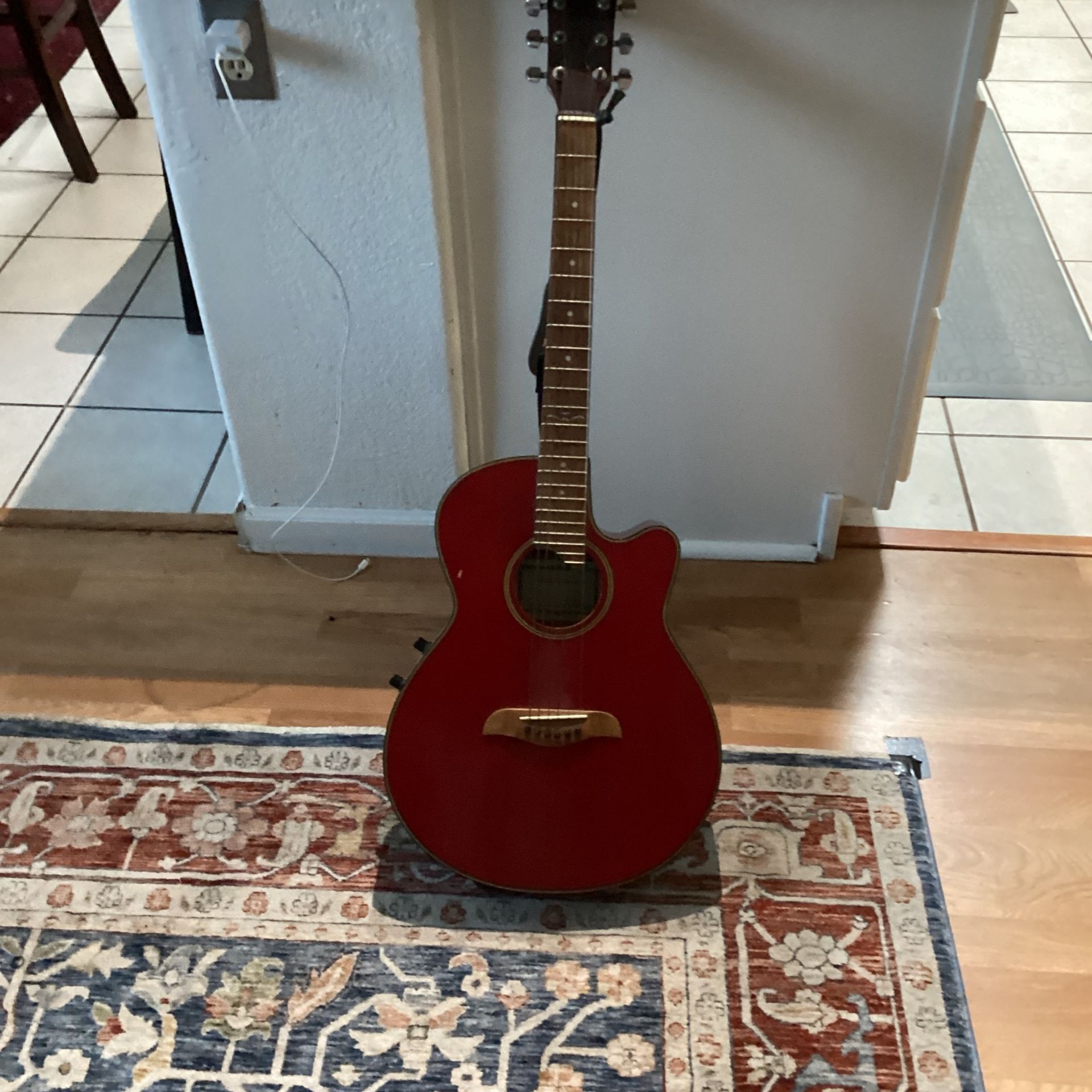 Oscar Schmidt Acoustic, And Electric Guitar Very Good Condition