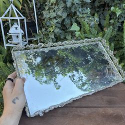 Mirror tray gem trim