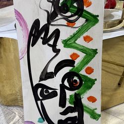 Oil on Board  Painting by listed artist Peter Robert Keil 30x13