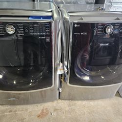 Lg Washer And Dryer Set Signature Series Washer 5.5 Dryer 9.8cu Extra Large Capacity 30-day Warranty 