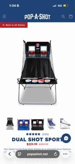Indoor basketball arcade Pop a shot USED