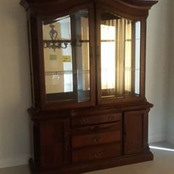 Mahogany China Display Case 