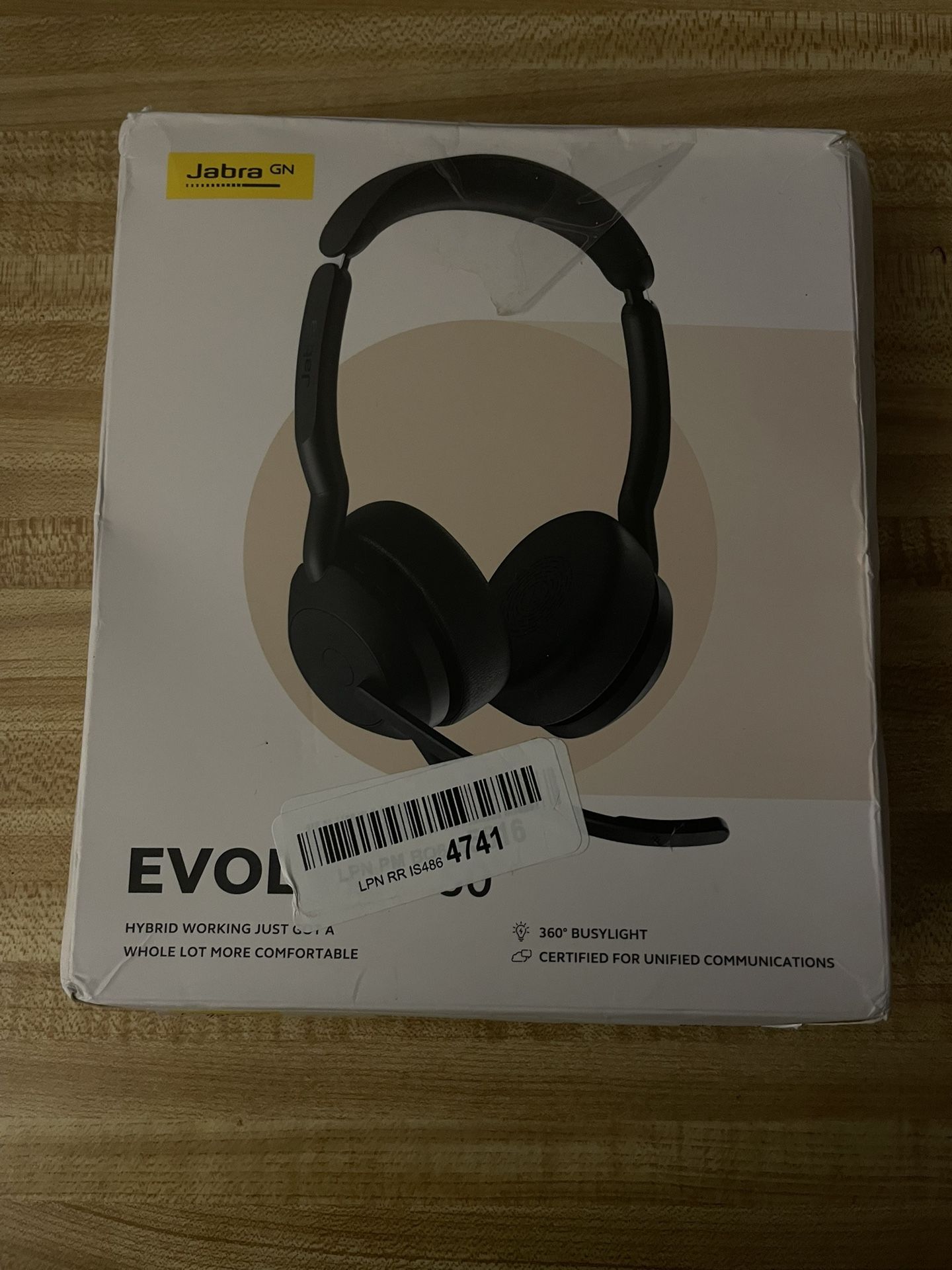 Jabra Evolve2 50 Wired Stereo Headset - with AirComfort Technology, Noise-Cancelling Mics & Active Noise Cancellation - MS Teams Certified, Works with