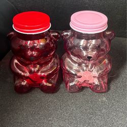 Glass Bear Jars