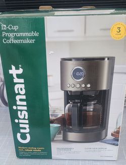 Cuisinart Stainless Steel 12-Cup Coffee Maker, Black