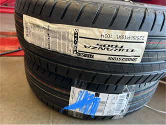 🔥 Brand New with tags 225/55R19 Bridgestone Turanza T005 – Full Set, Never Mounted