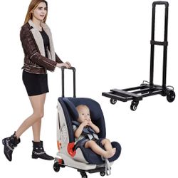 Car Seat Travel Carts, Stroller With Wheels For Air Travel, Light And Portable