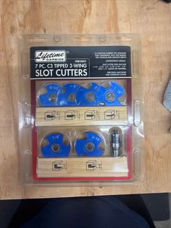 New Sealed Lifetime Carbide 7-Piece Slot Cutter Router Bit Set — 1/2-inch Shank.”