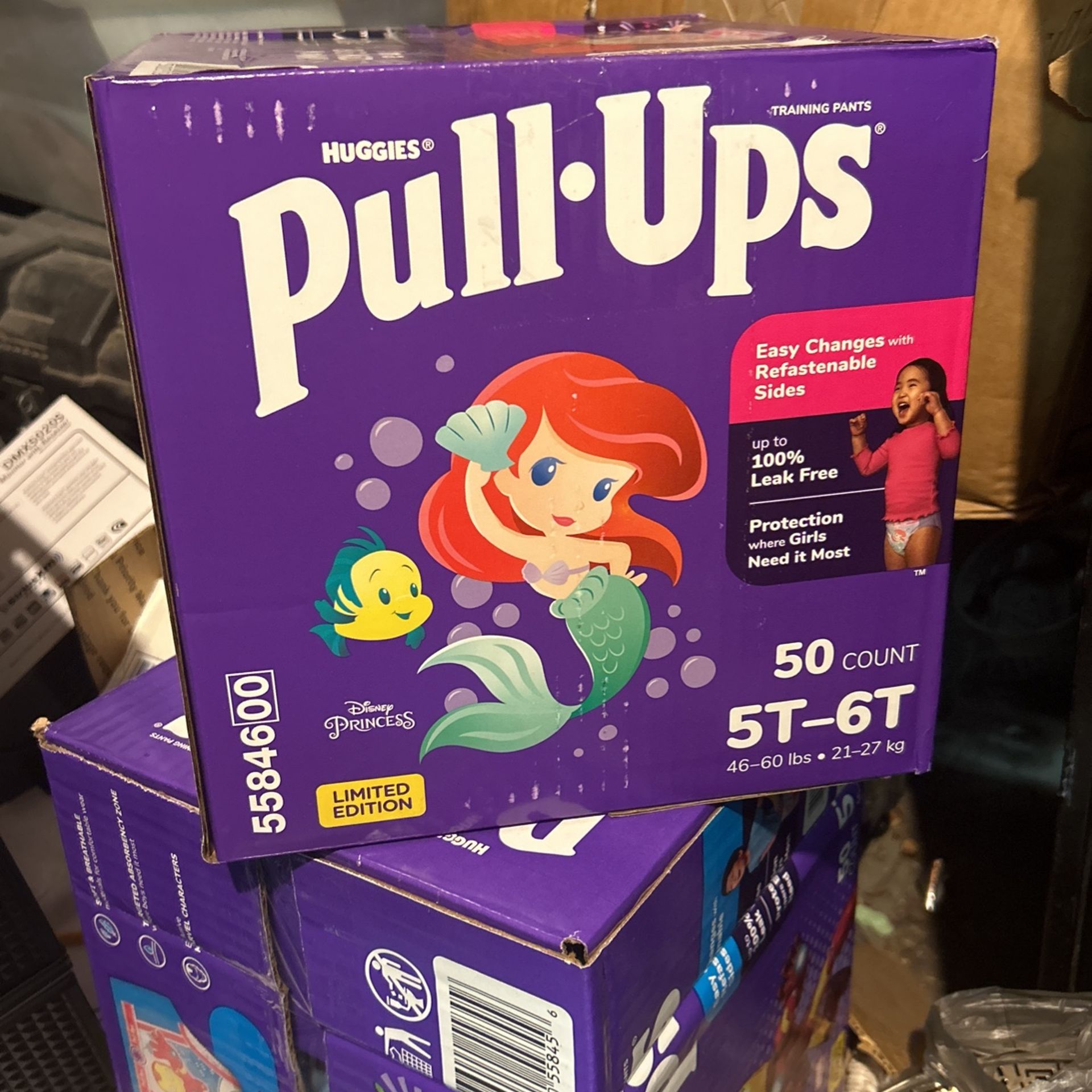 Girls Pull Ups 5T-6T Brand New In Box 50 Count Huggies E