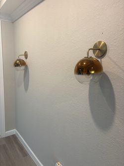 West Elm Sculptural Globe Wall Sconces – Set of 2