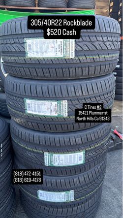 305/40R22 Rockblade ( 4 NEW TIRES )