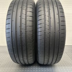 Set of 2 excellent used tires Dunlop SUV 235/65/18# 1016-1017