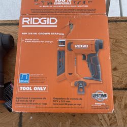 Ridgid Cordless 18v Stapler Tool Only 