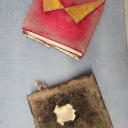 Antique 1800s velvet Victorian era photo albums vintage