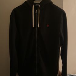 Black Polo Ralph Lauren Zip Up Hoodie