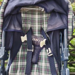 Very Nice Stroller Blue With Plaid