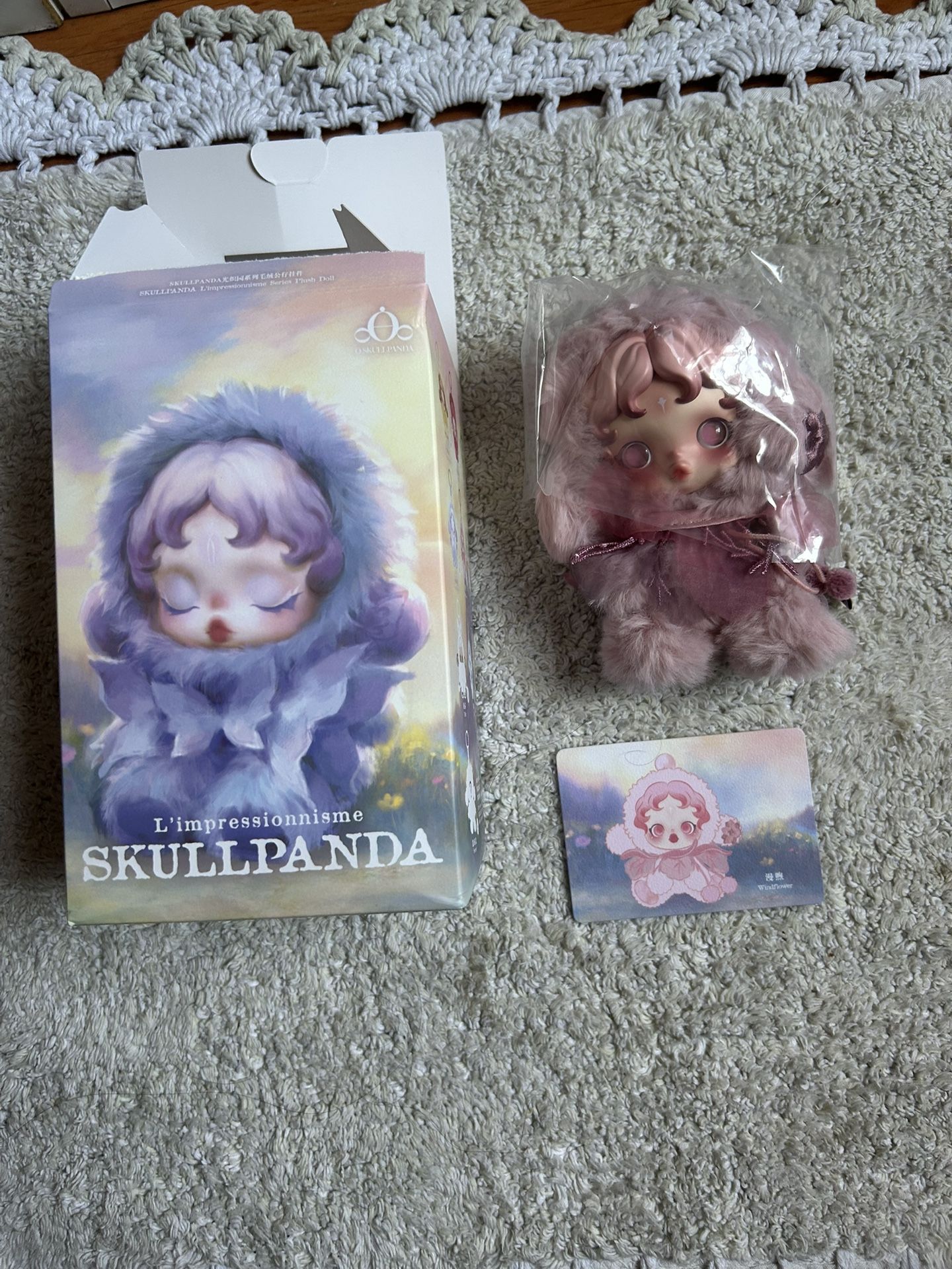 Skullpanda Windflower L’impressionnime Plush Keychain Pendant