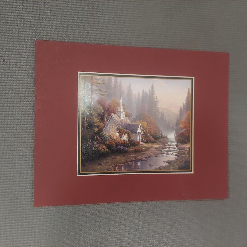 Chapel Forrest Print by Thomas Kinkade