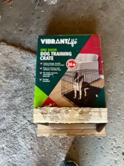 Dog training crate vibrant life