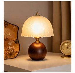 Wooden table lamp