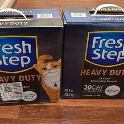 Fresh step heavy duty cat litter $13/each box