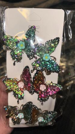 Butterfly Hair Clips